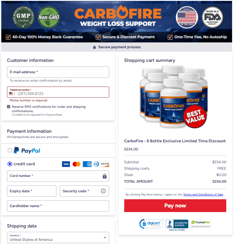 CarboFire Checkout